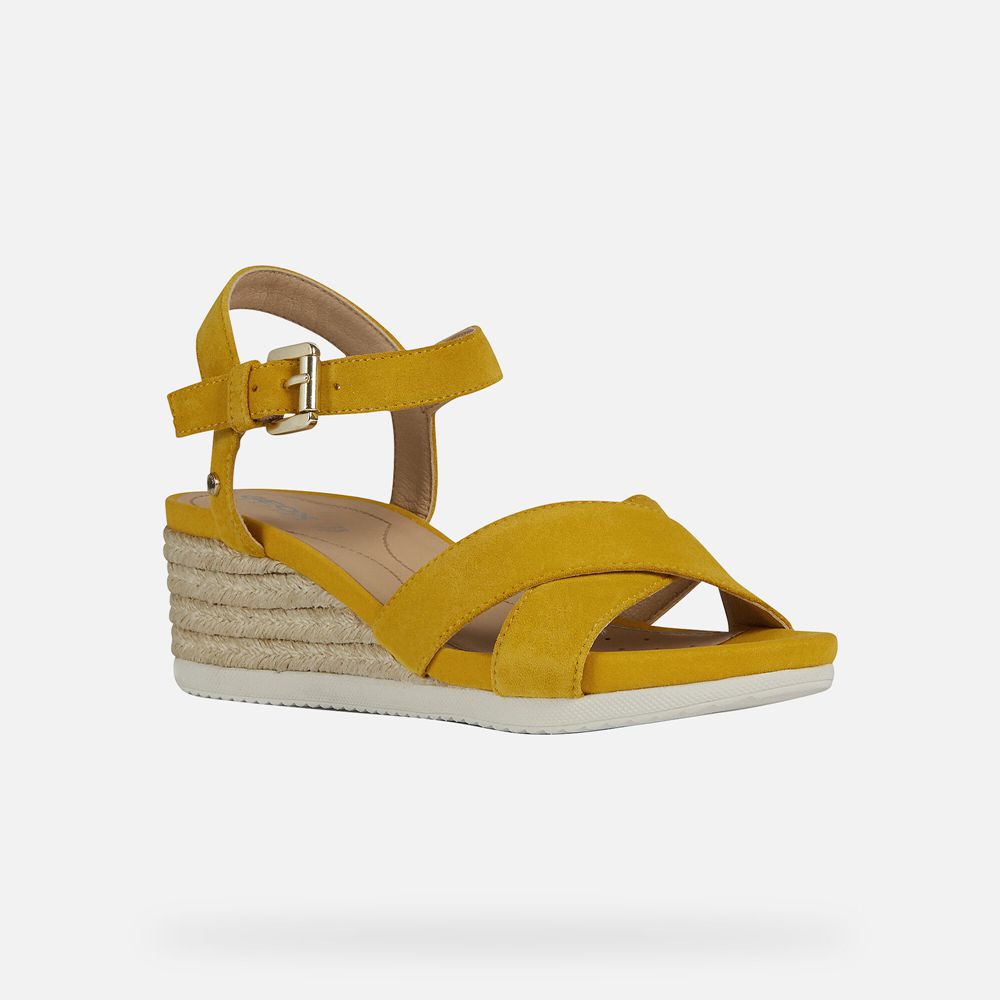 Sandales Geox Ischia - Jaune - Femme 498723-PTS